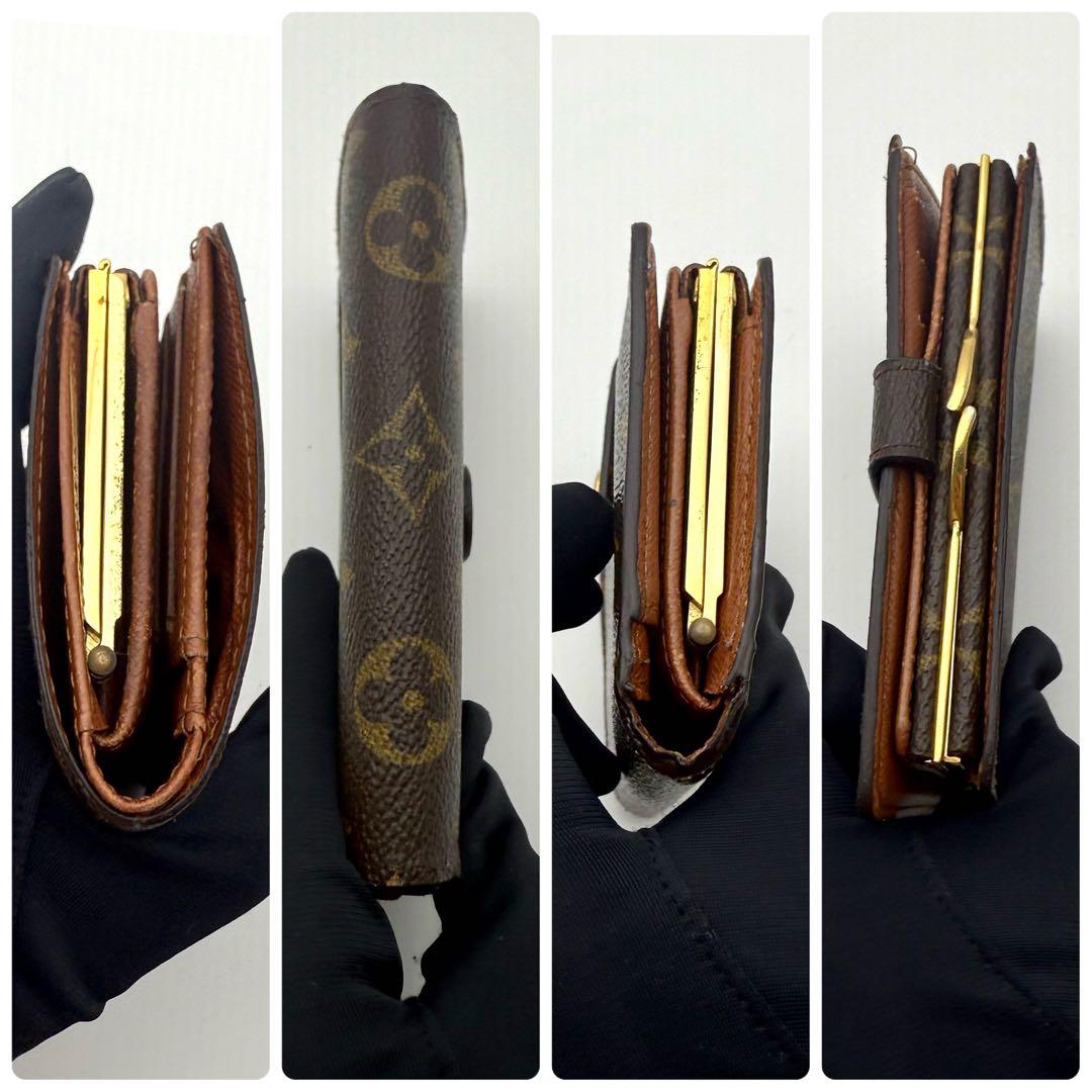 極美品　ルイヴィトン　モノグラム　ヴィエノワ　二つ折り財布　がま口