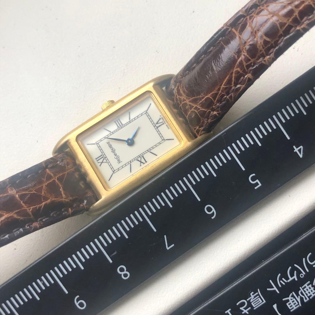 Yves Saint Laurent イヴ・サンローラン　電池新品　レザーベルト
