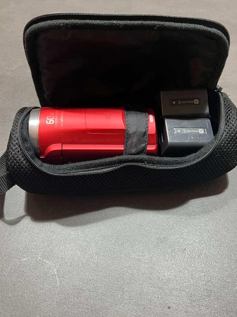 ち*ぶ様 SONY ソニー HDR-CX 680 レッド ビデオカメラ 本体とそ