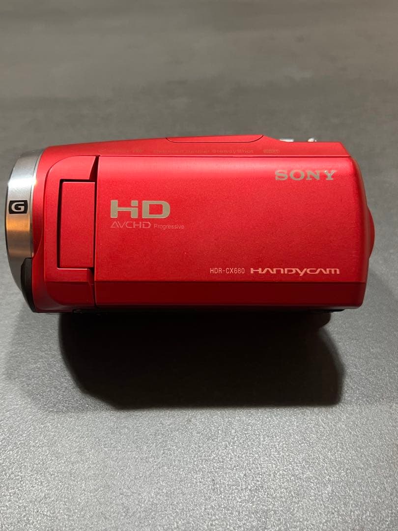 ち*ぶ様 SONY ソニー HDR-CX 680 レッド ビデオカメラ 本体とそ