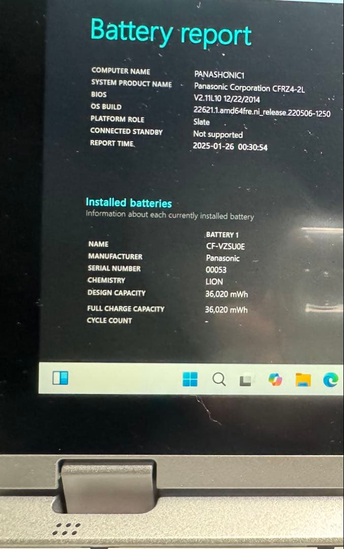 Windowsノート本体 Panasonic CF-RZ4