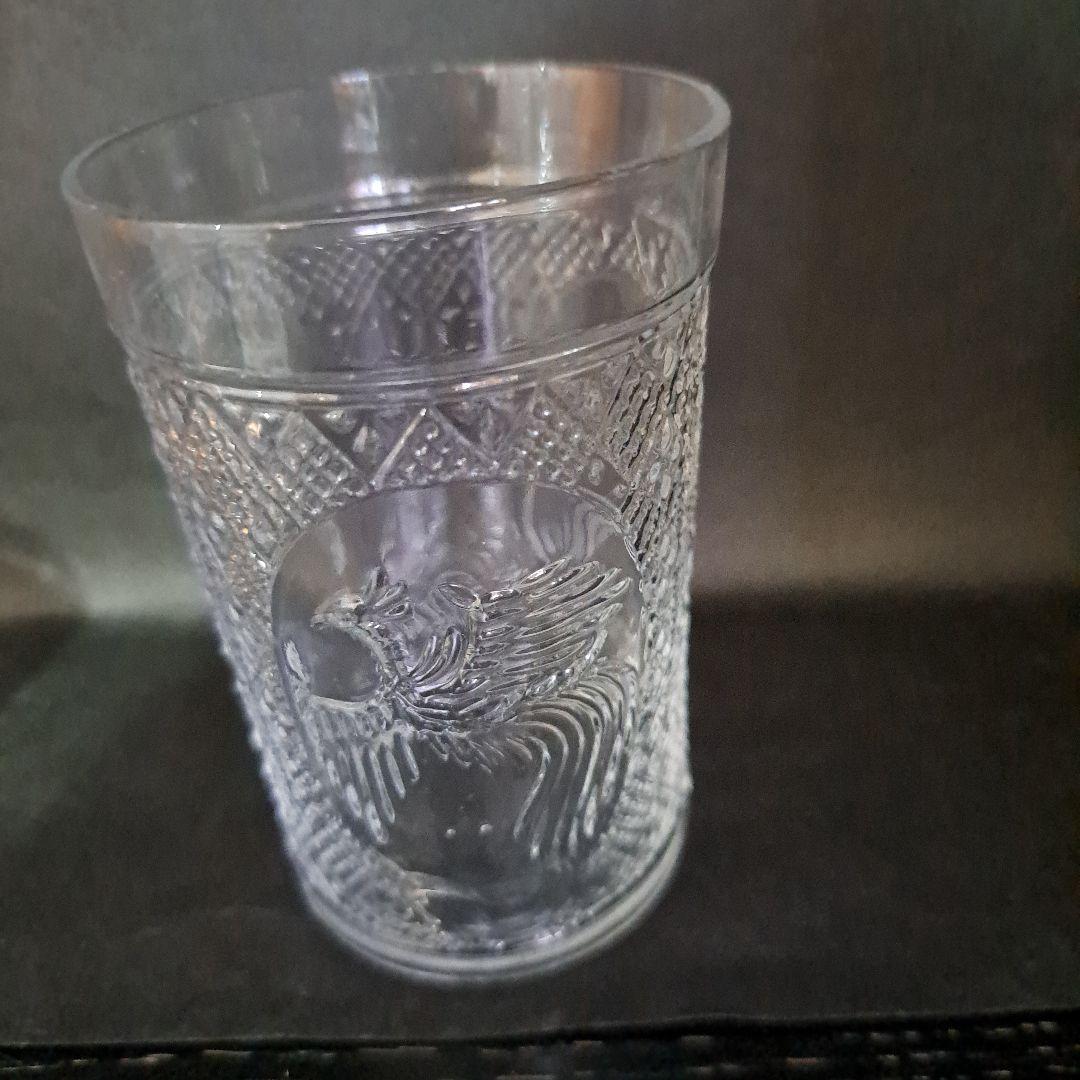 明治　東亜硝子製　THE BESTGLASS　　グラス　鳳凰文　六個　共箱