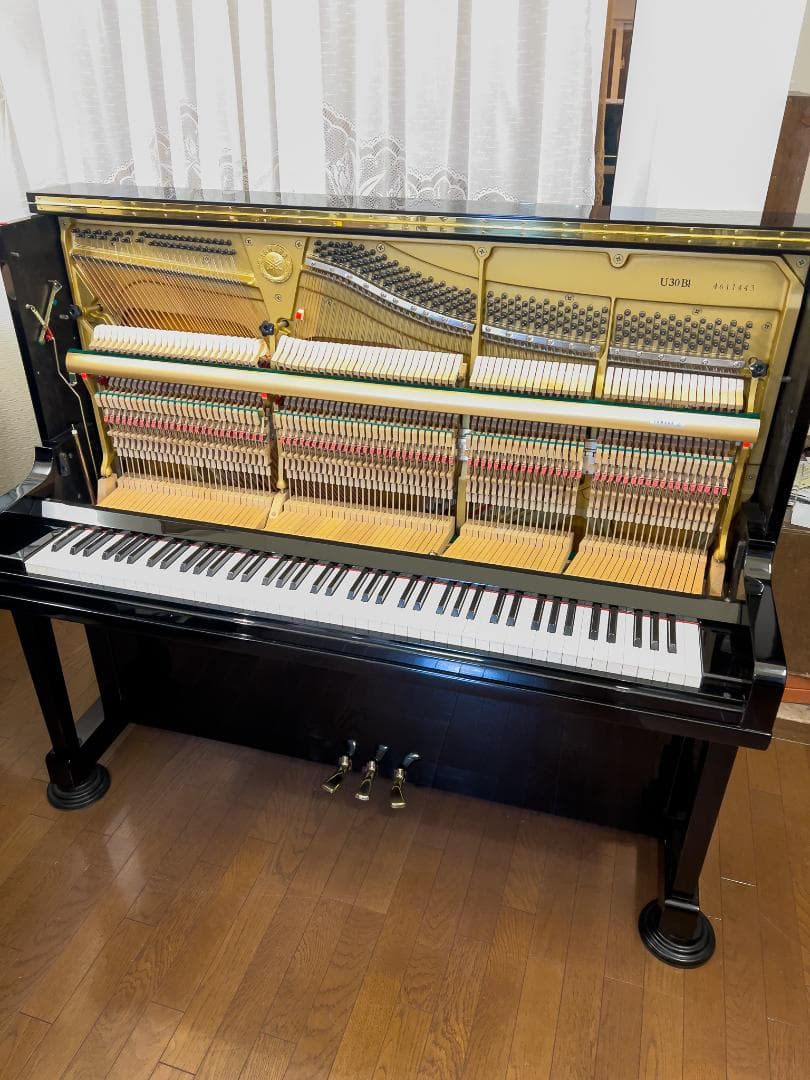 YAMAHA アップライトピアノU30Bl 1989年製