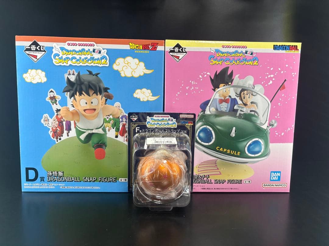 ドラゴンボール一番くじ　SNAP A賞　孫悟空&チチ　D賞　孫悟飯　F賞おまけ