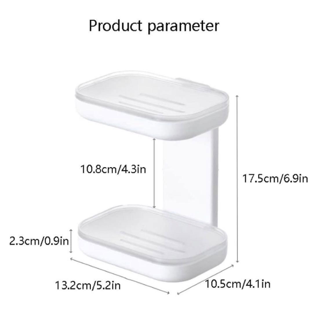 ソープディッシュ 石鹸皿 石鹸ホルダー 石鹸置き 2WAY 洗面所 浴室