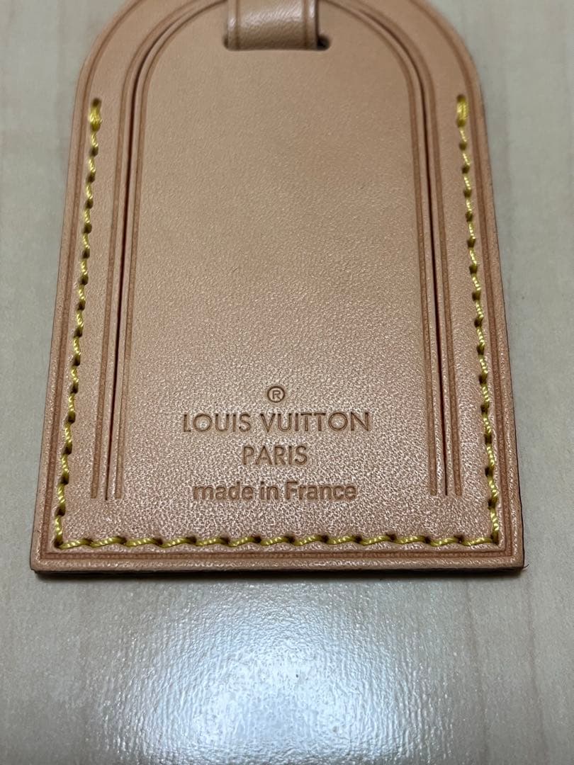 louisvuitton☆限定さくら柄スタンプ入りレザータグヌメ革未使用品