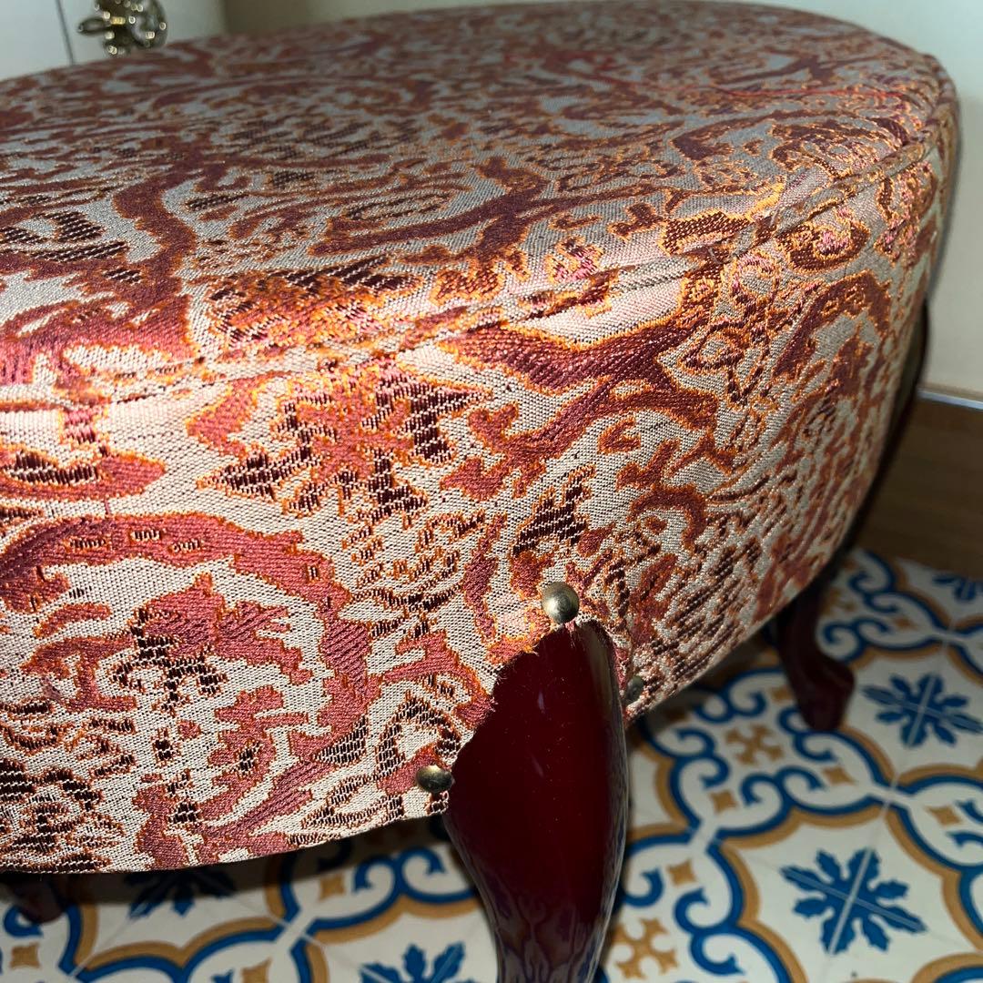 昭和レトロ スツール ドレッサー用 イス チェア 猫脚 美品 アンティーク