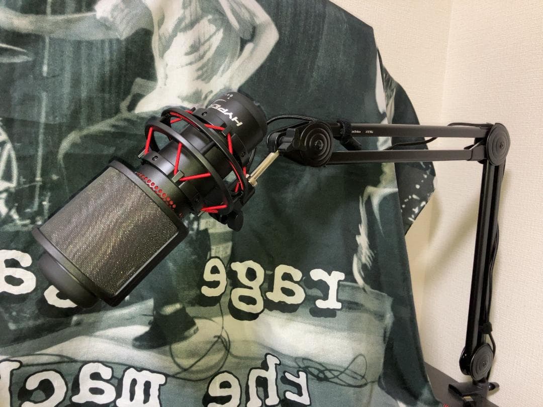 【HyperX QuadCast】美品マイク アームガード＋ポップガード付