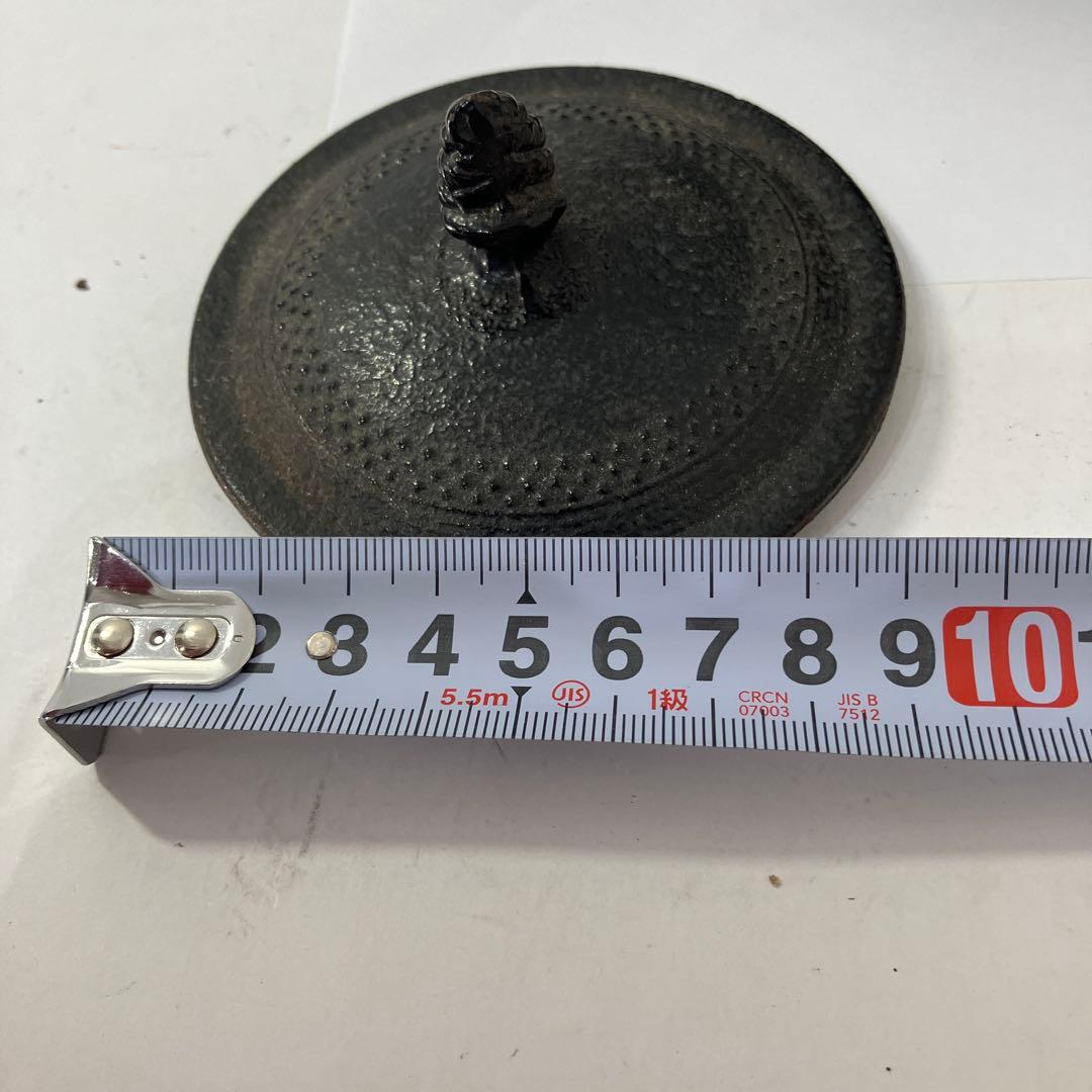 アンティーク　鉄製急須 ダークブラウン 丸形