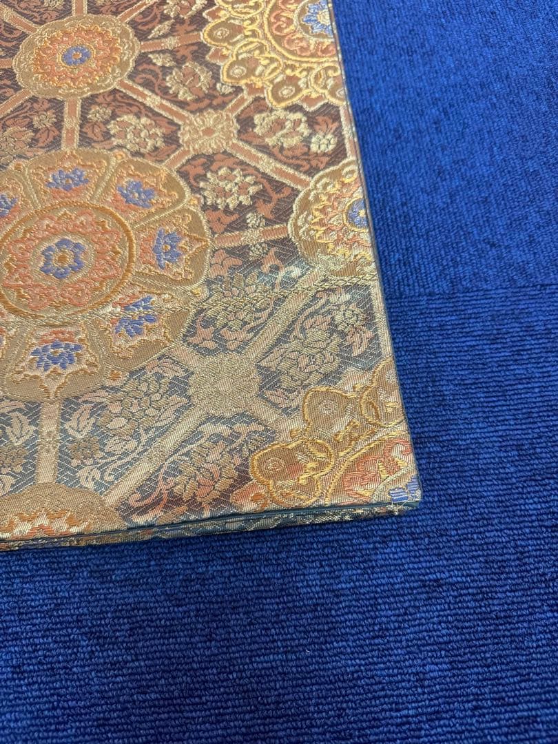 1939 袋帯 古代彫金紋  西陣織   金糸　高級上質上品　約440cm未使用