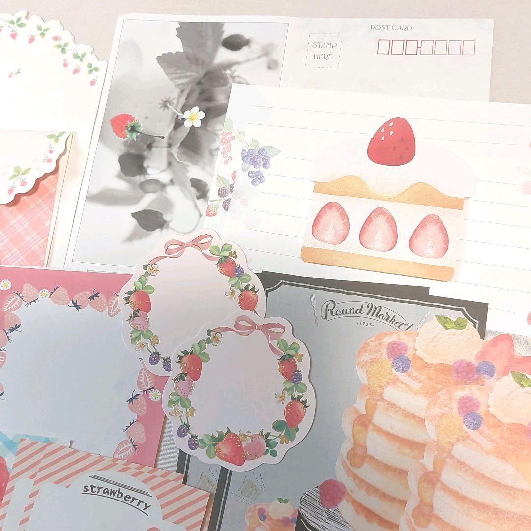 【おすそ分け】苺いっぱいセット　手帳デコ