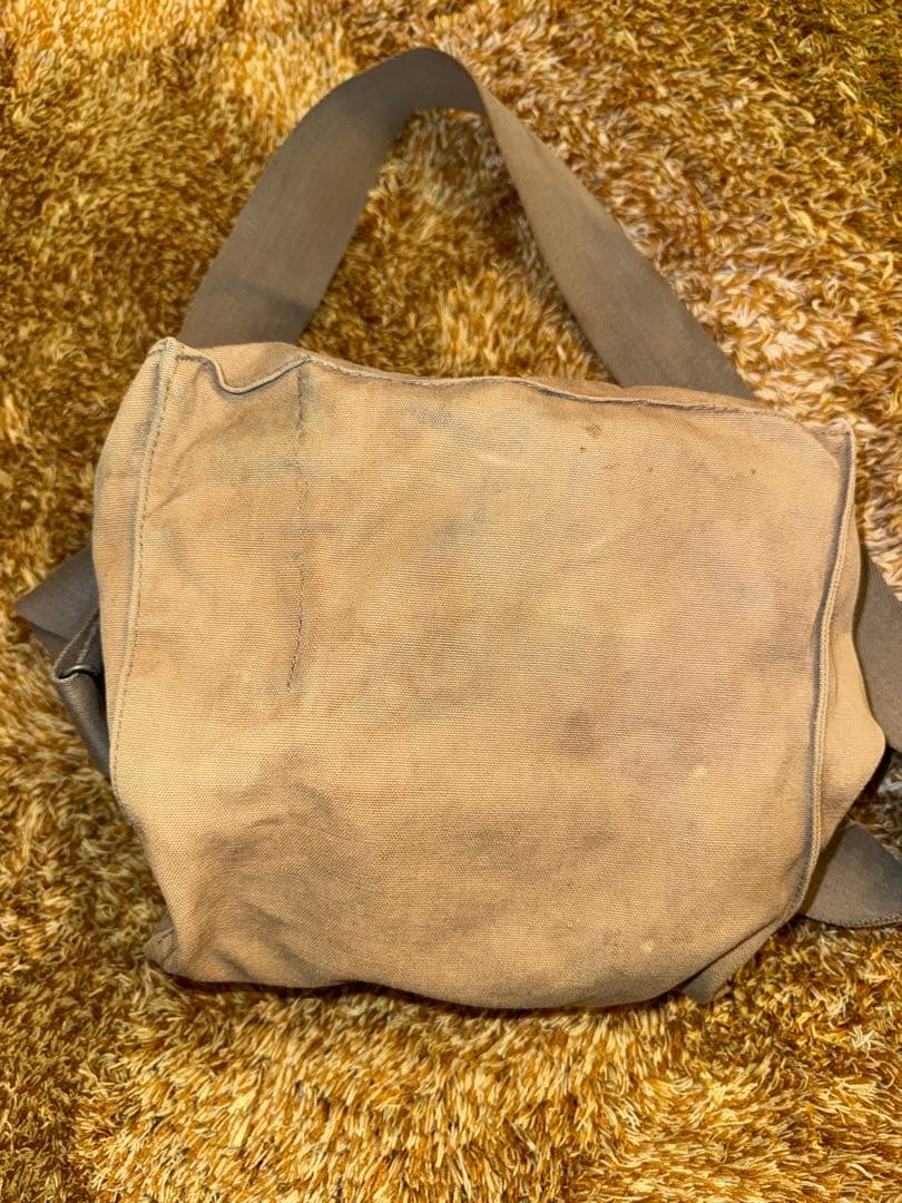 希少 40s USN NAVY 海軍 ガスマスクバッグ Ⅳ ショルダーバッグ