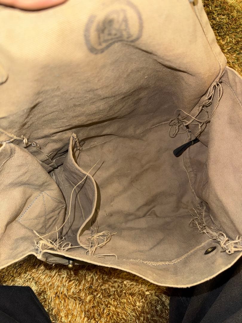 希少 40s USN NAVY 海軍 ガスマスクバッグ Ⅳ ショルダーバッグ