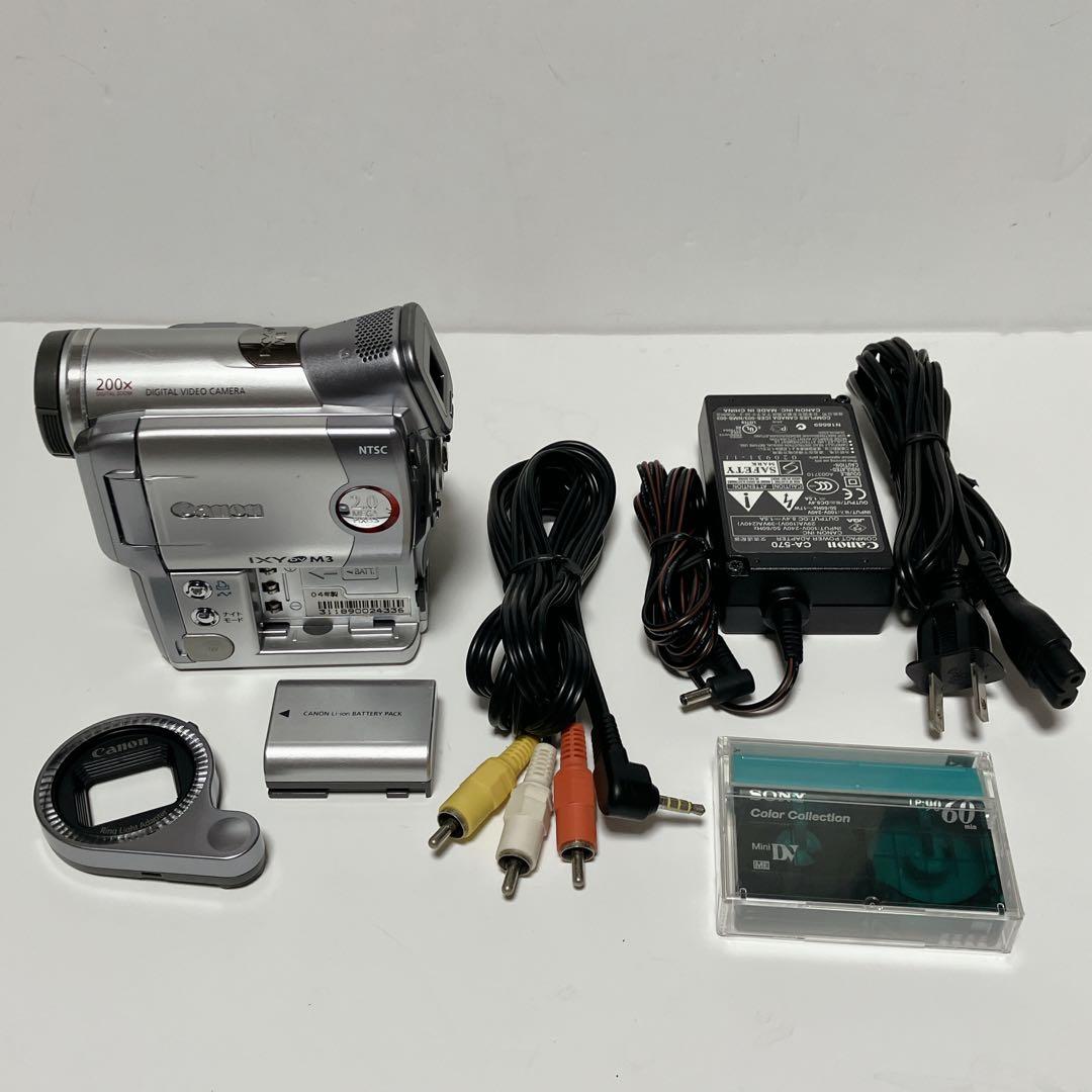 Canon IXY DV M3ビデオカメラ miniDVテープのダビング用に！