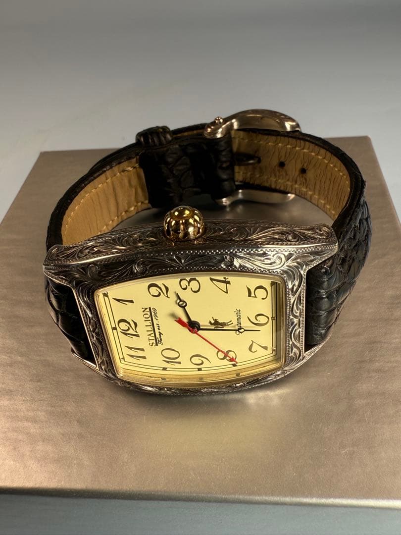 FUNNY 製STALLION 自動巻き腕時計 （Sterling925無垢)