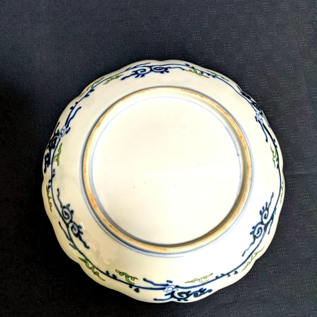 【骨董】幕末〜明治初期　絵皿　飾皿　手書き　金彩　希少　アンティーク　時代もの