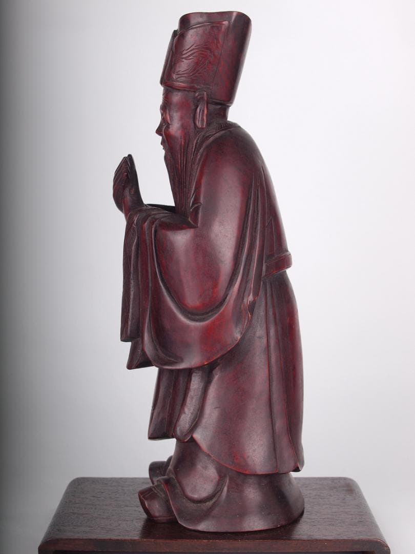 民間仕入れ品　中国孔子像　激安骨董品<BR>  X764C12 -5