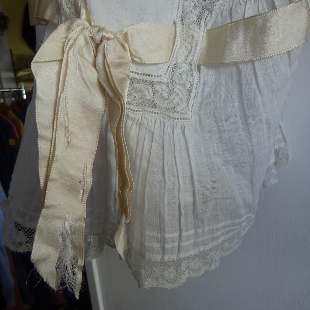 フランス アンティーク ドロワーズ ペチコート リボン レース
