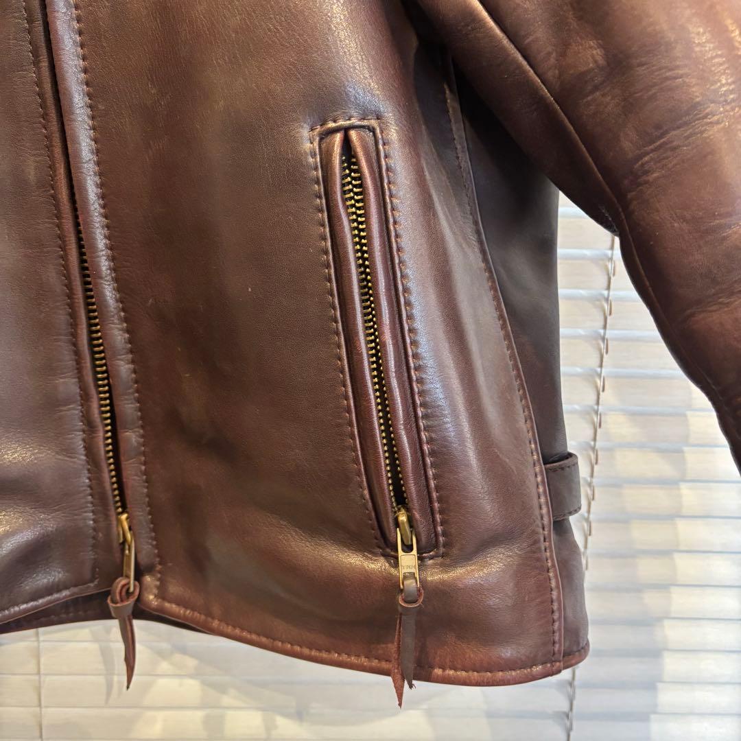 【KADOYA】　ヘッドファクトリー AS-1VS シングルライダースジャケット