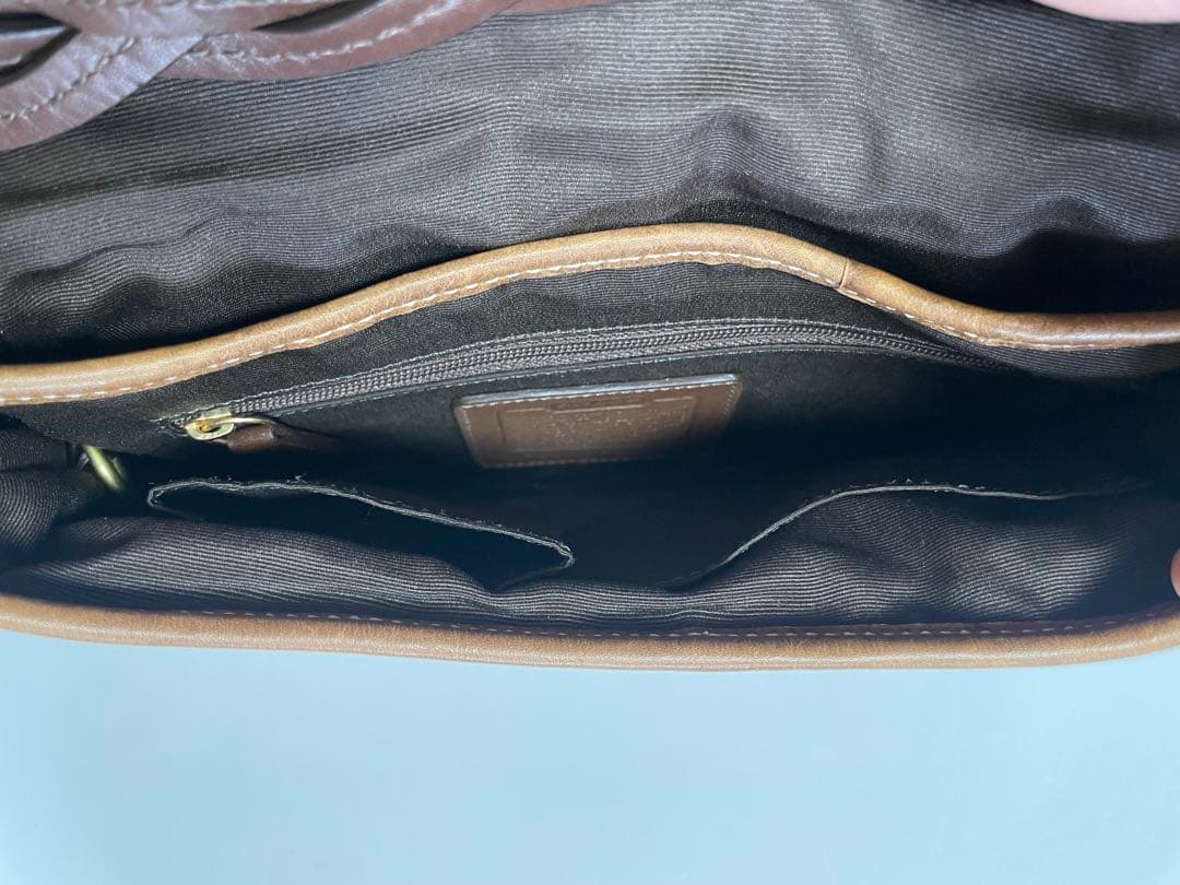 COACH 本革 ハンドバッグ ブラウン キャメル 茶色　通勤　お出かけ