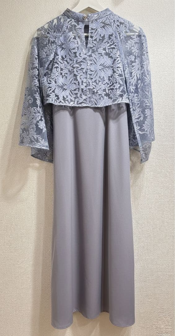 【今夜限定値下】anuans エンブロイダリーレースケープセットドレスS 極美品