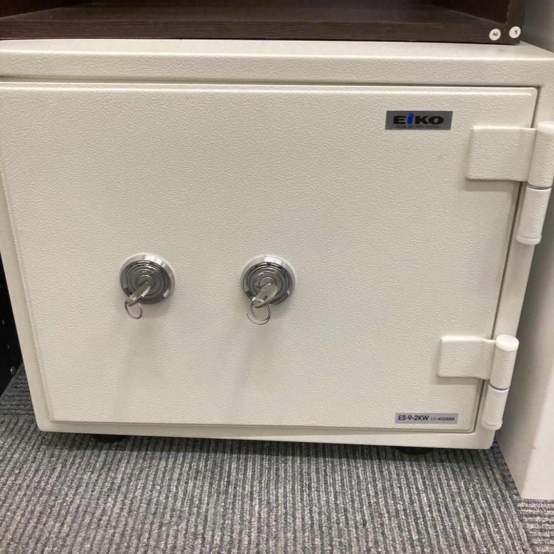 EIKO⭐️耐火金庫⭐️ダブルキー⭐️ホワイト⭐️白⭐️美品⭐️