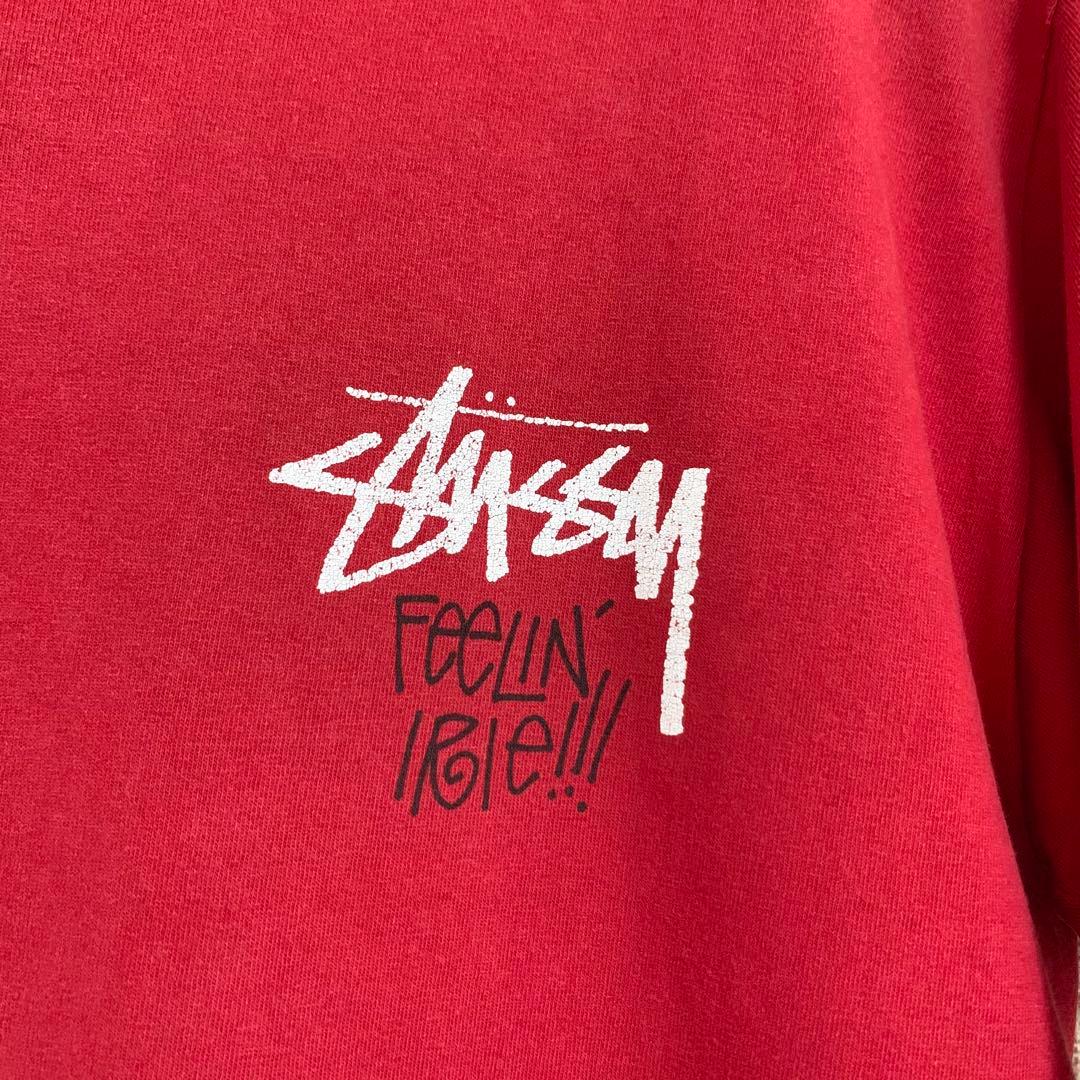 80s 前期 STUSSY USA製 黒タグ ラスタ ライオン Leo Tシャツ