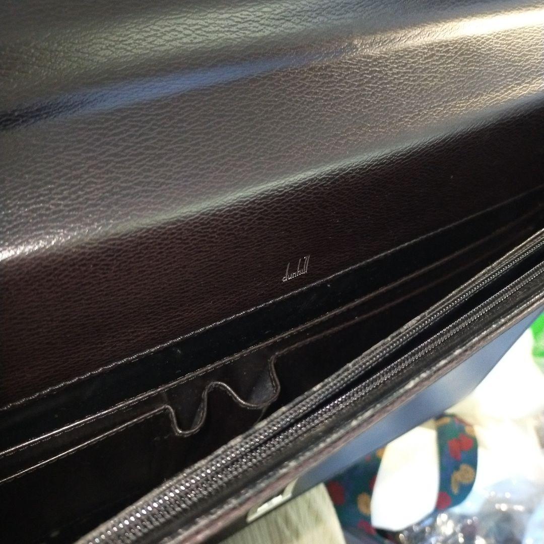 ✨️極美品✨　dunhill　ビジネスバッグ　黒　レザー　ロゴ