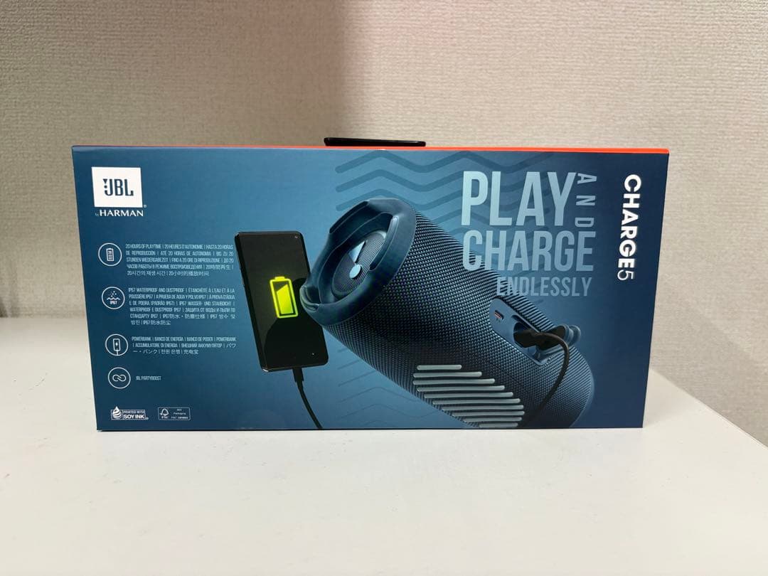 新品未開封 JBL CHARGE5 Bluetoothスピーカー ブルー 青 紺
