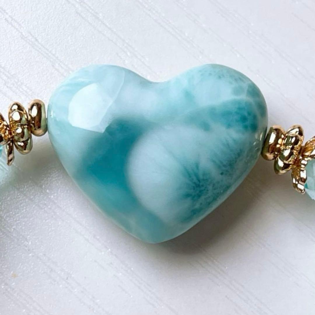 Berry様♥️ラリマー 大玉16.6mm＆ブルートパーズ天然石ブレスレット