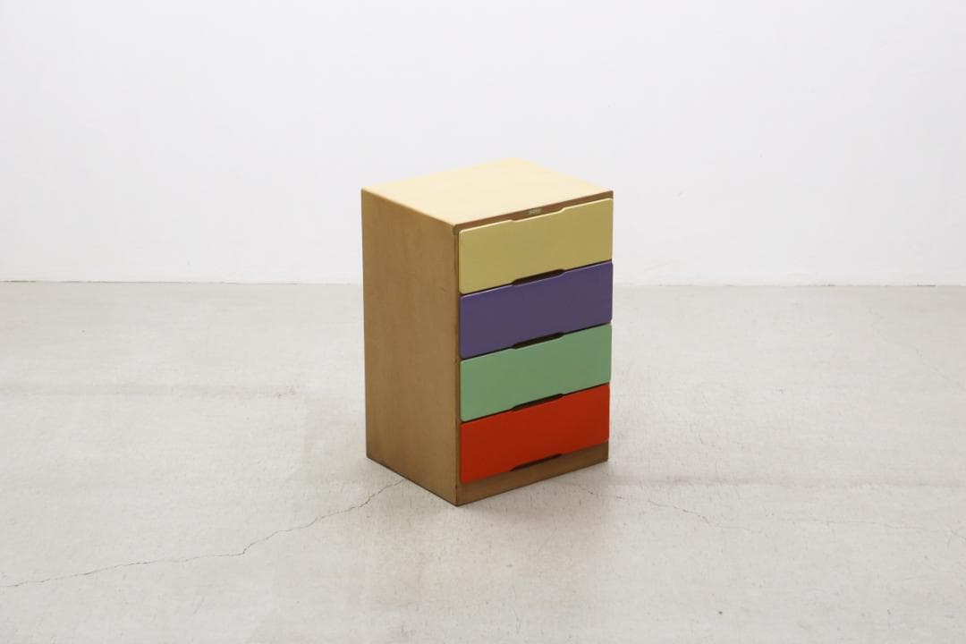 レトロ ポップ カラフル チェスト 箪笥 たんす 収納 仕分け 引き出し