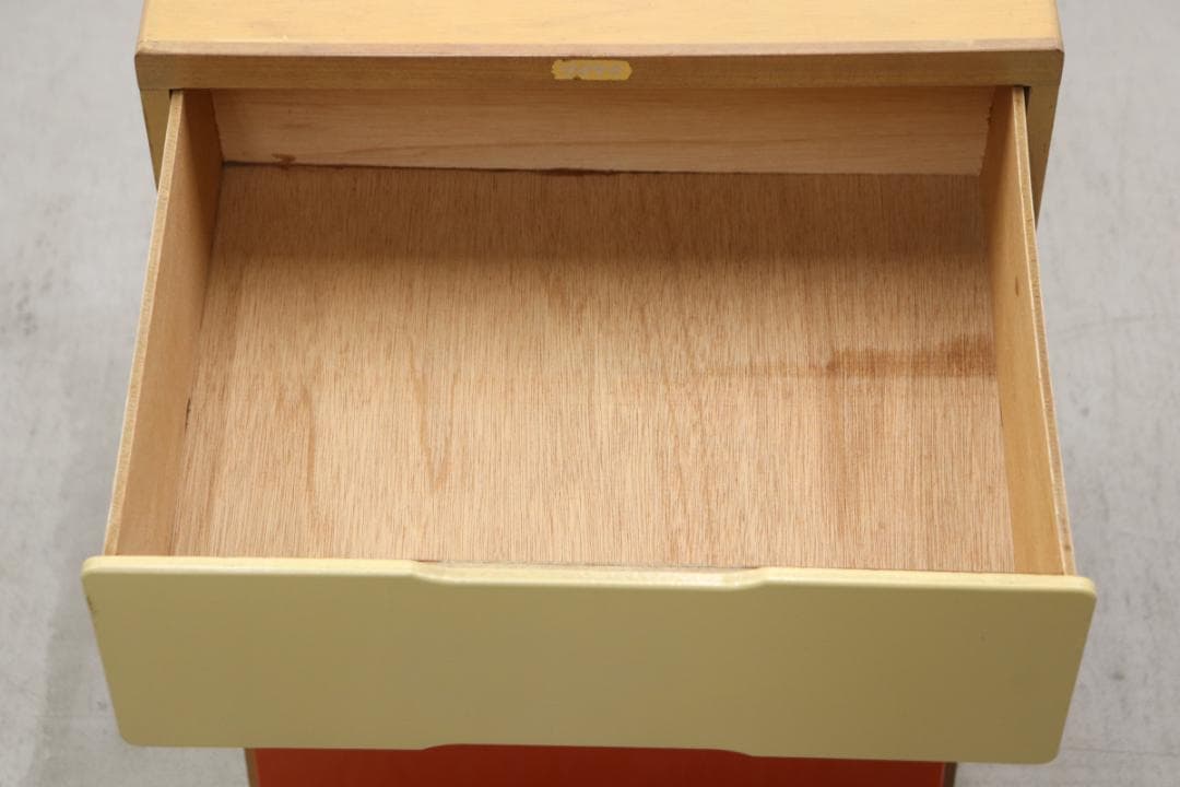 レトロ ポップ カラフル チェスト 箪笥 たんす 収納 仕分け 引き出し