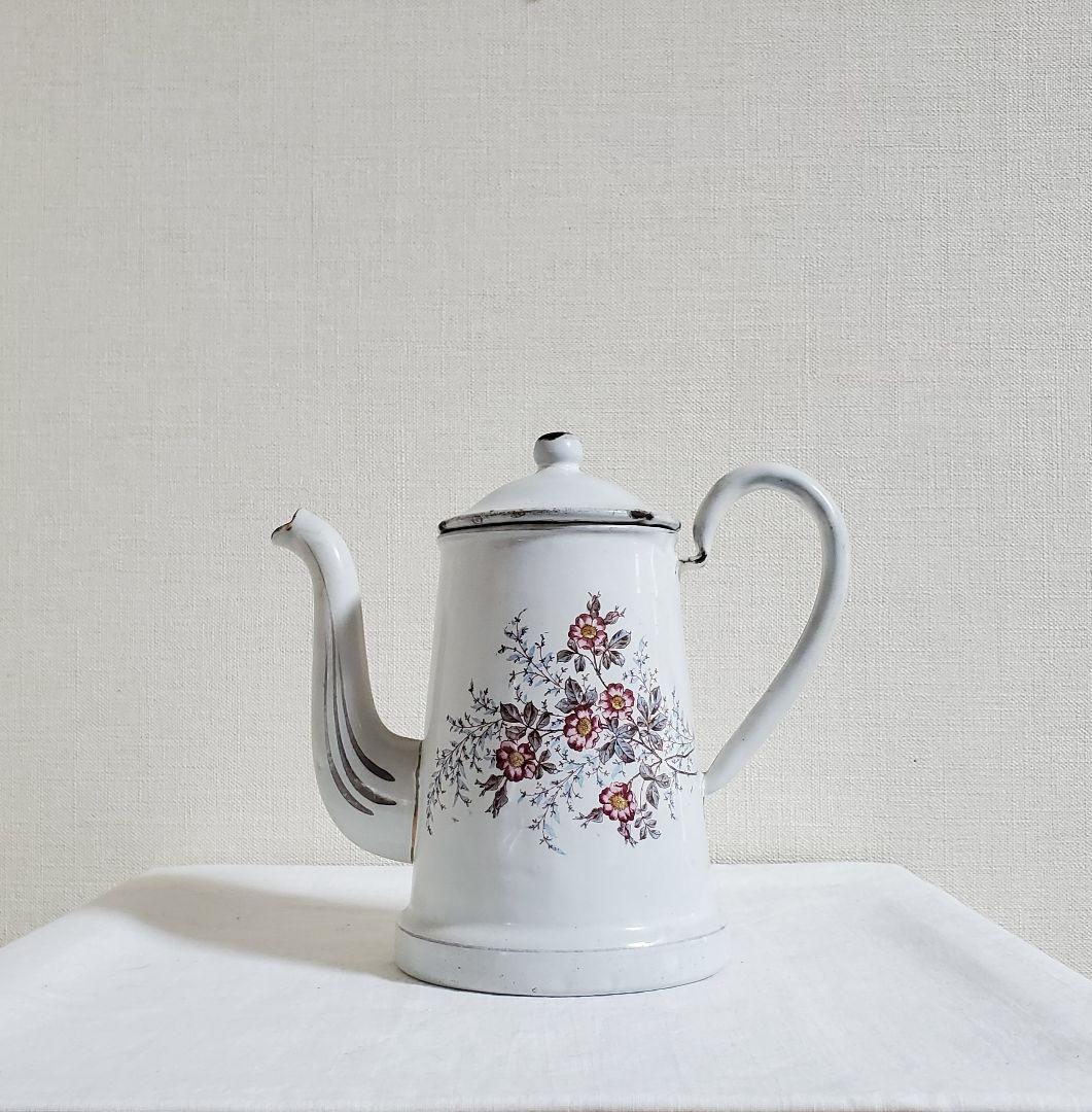 アンティーク　ホーローポット　BF社