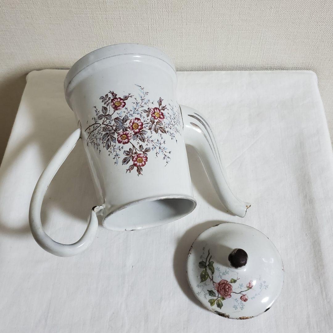 アンティーク　ホーローポット　BF社