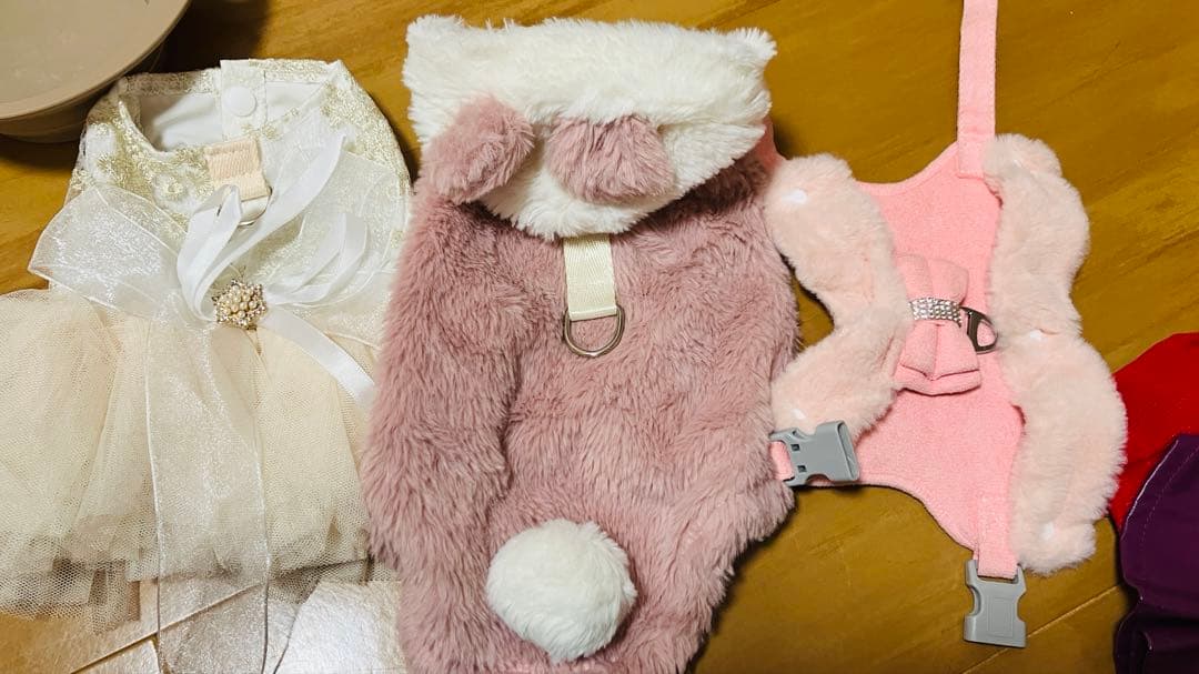 パピーちゃん女の子セット♡ キャリーバッグ／お洋服多数／4Sマナーウェア付き