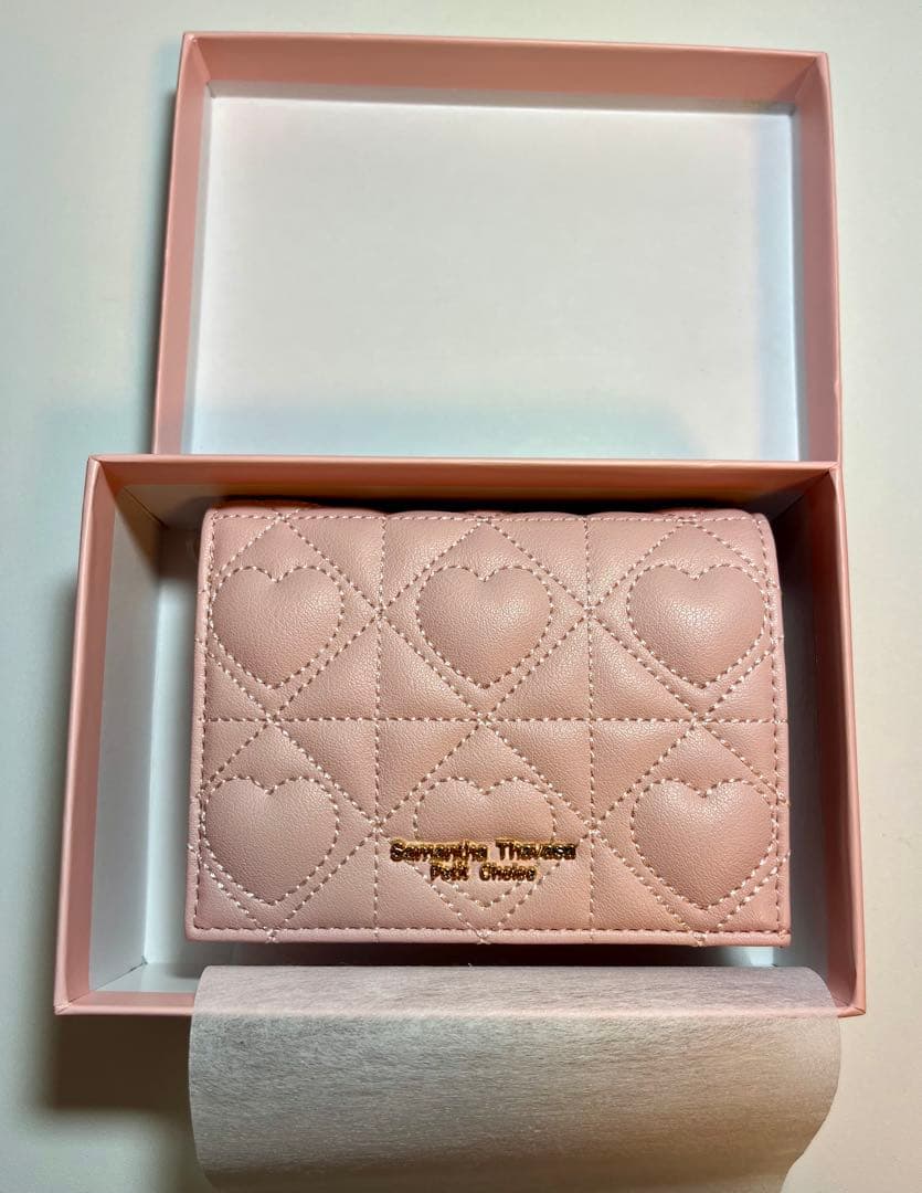 サマンサタバサ プチチョイス ハートキルト 2つ折り財布