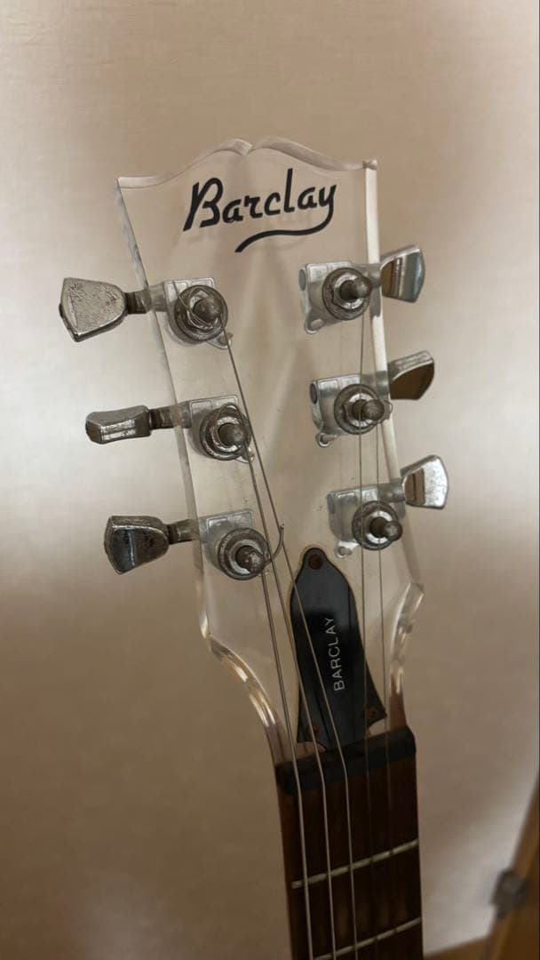 Barclay 透明アクリル エレキギター　ジャンク