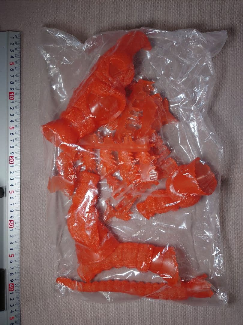 ゴジラ　GODZILLA 1995　海洋堂　限定版 透明(赤)　原型：酒井ゆうじ