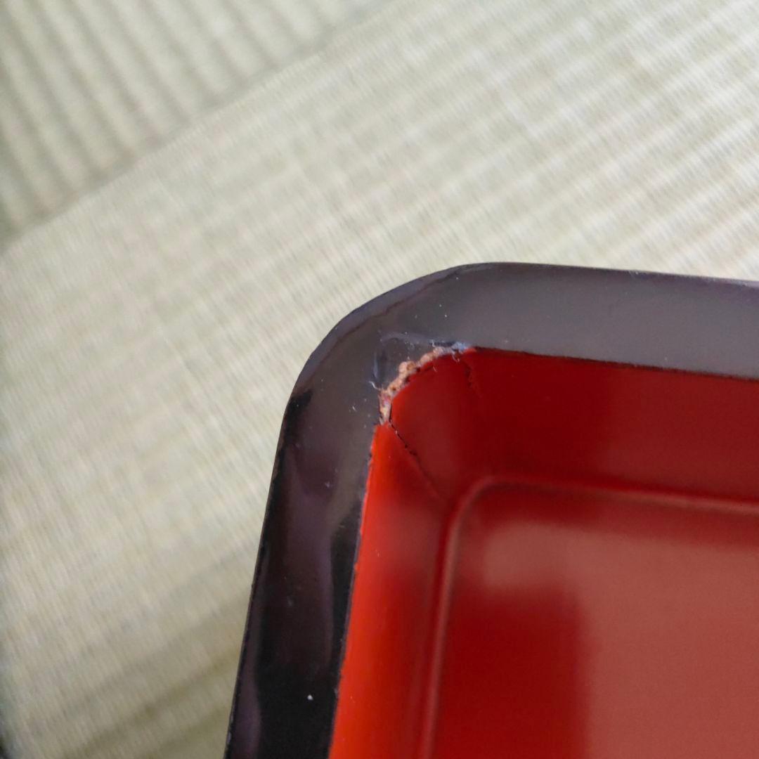 輪島塗　漆塗り重箱 4段　鳳凰柄の袱紗 風呂敷付き