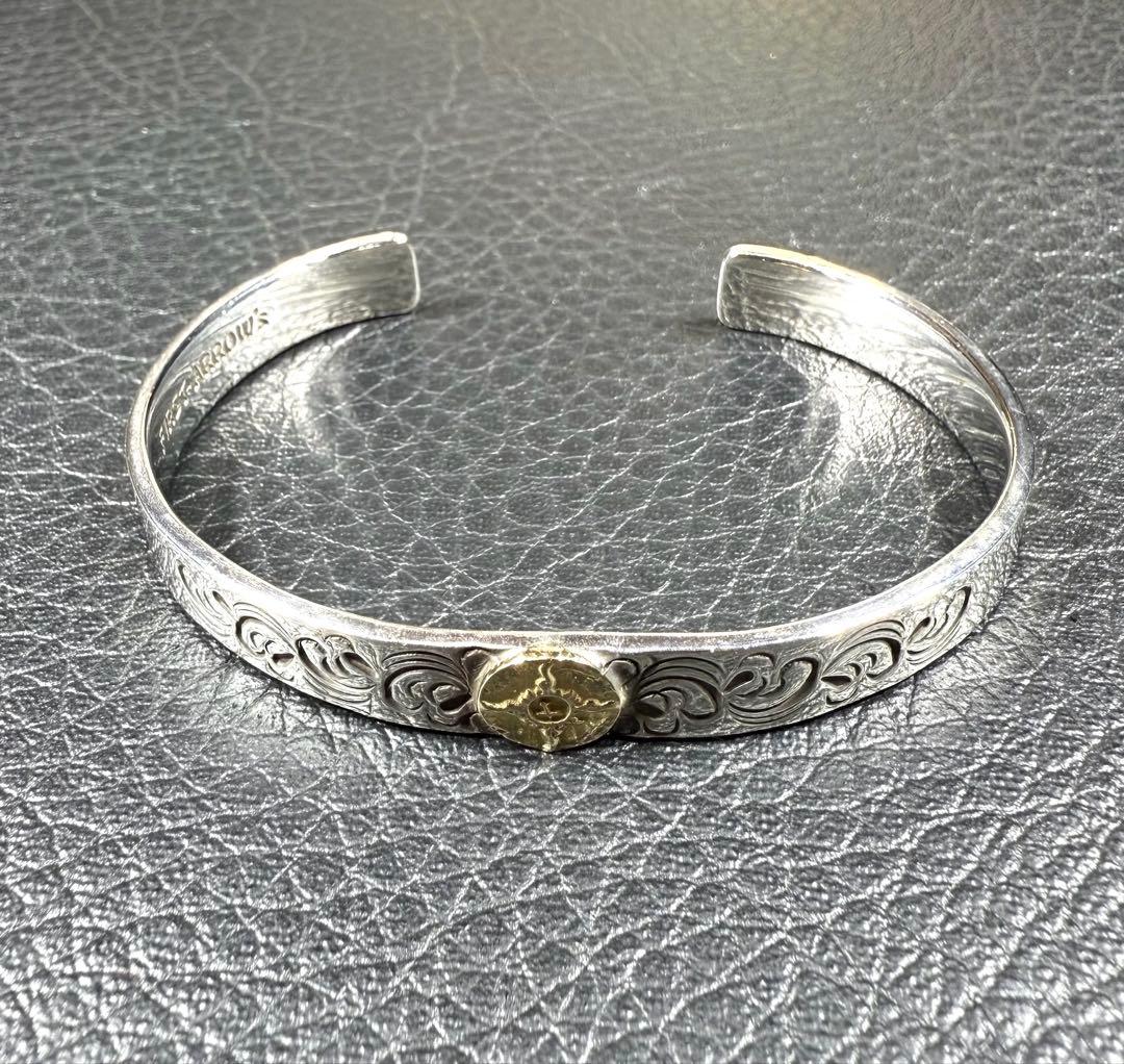 ファーストアローズ FIRST ARROW'S 18k 金 バングル 唐草