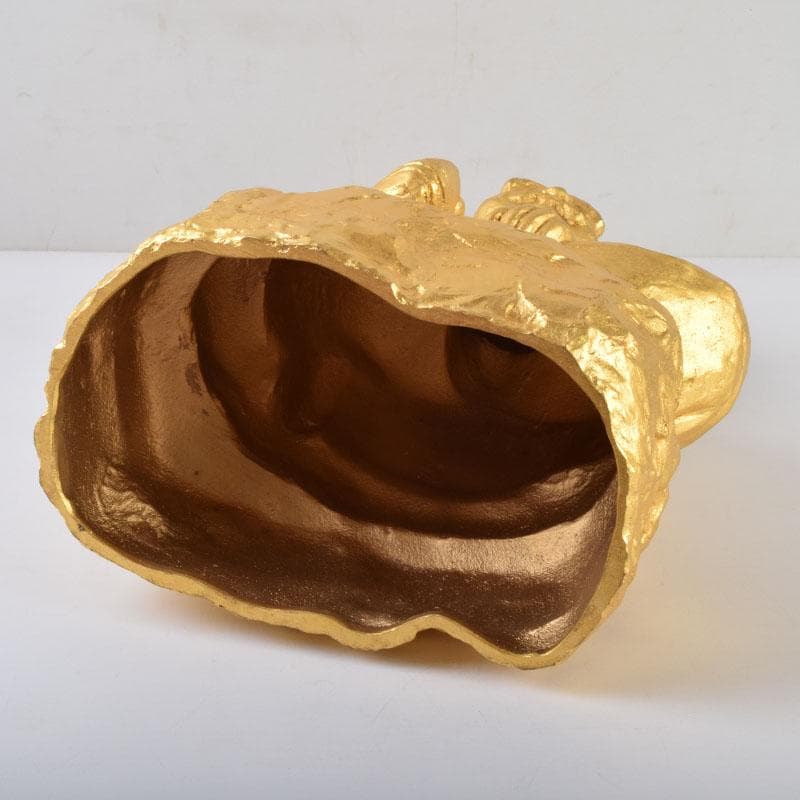 北村治禧作　古銅鍍金　福寿恵比寿像　限定130/400　共箱　M　8589A