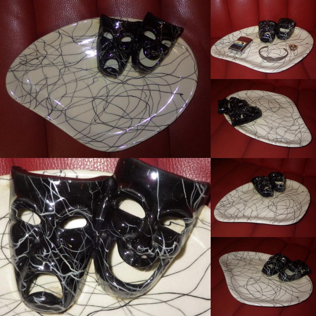 50'S★ツーフェイス★ディッシュ★16★ビンテージ★ジュエリートレイ★小物入れ