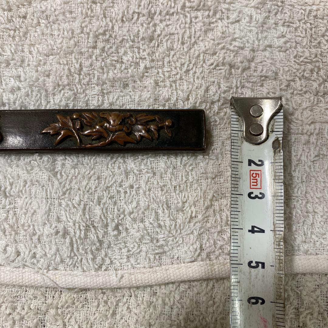 B-16 小柄　柄のみ　武具　刀装具　銅製　日本刀　アンティーク　美術品　工芸品