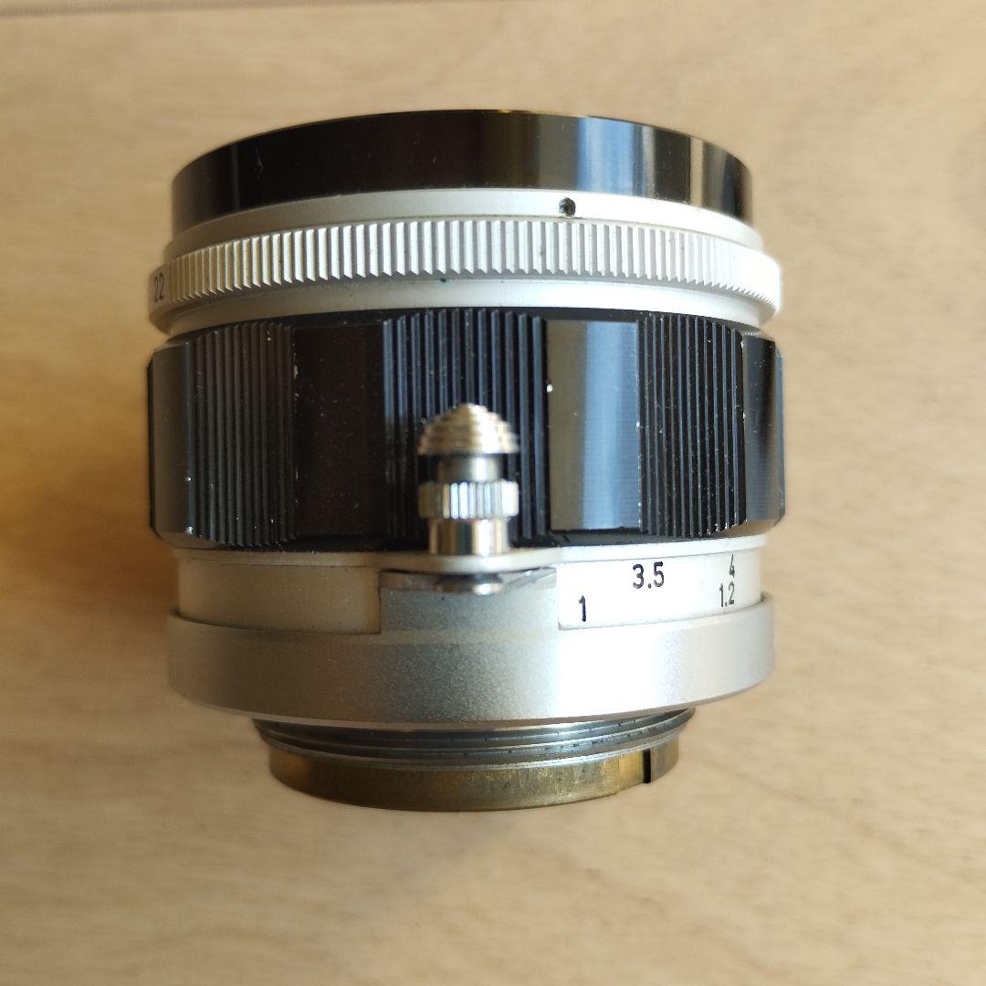 キヤノン　レンズ　50mm F1.4　L39マウント　 純正前後キャップ付き