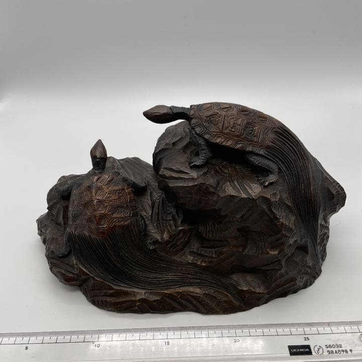 亀の一刀彫 美品