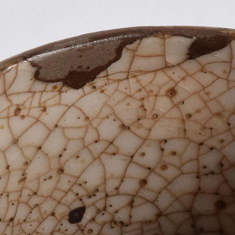 茶道具　古志野　梅絵図　茶碗　時代箱　V　R8652