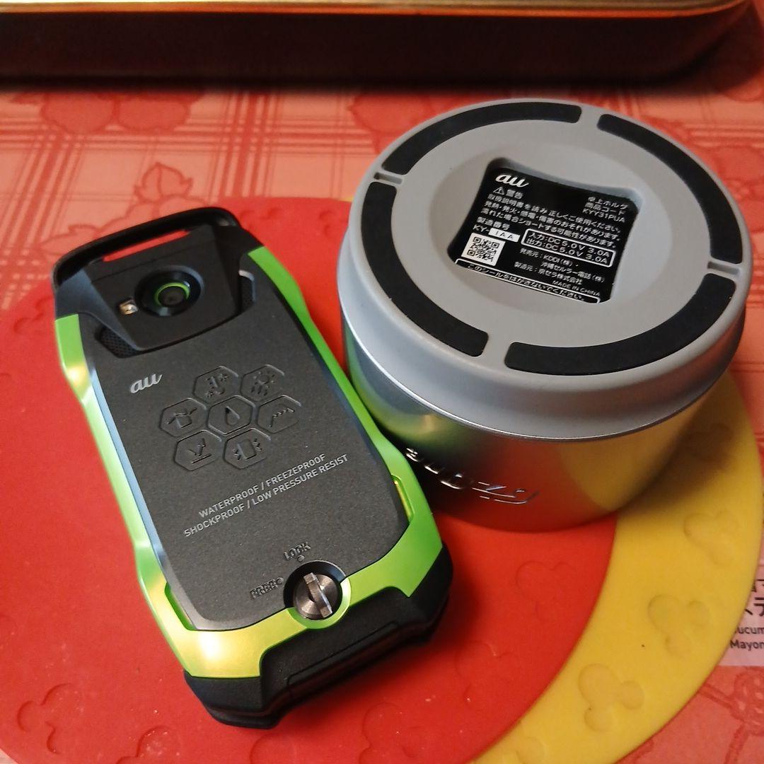 極美品箱取説有\"祈願格安SIM通話専用に良きG'zOne TYPE-XXグリーン