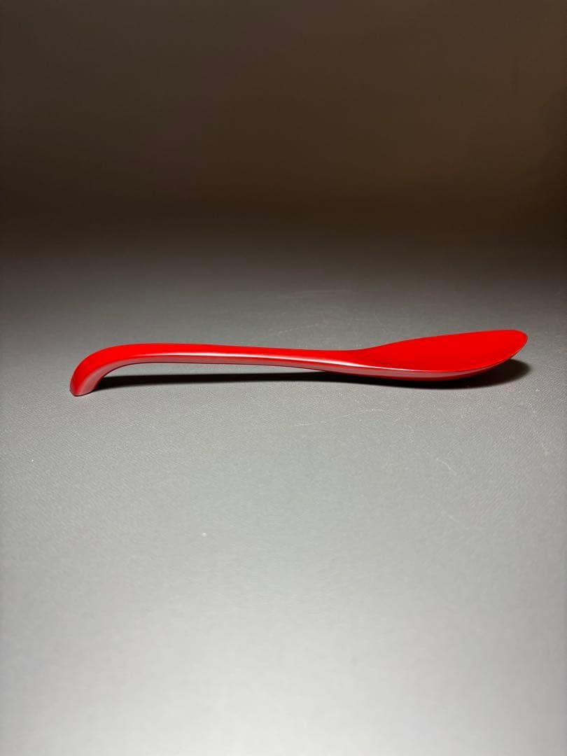 千舟堂　輪島塗　スプーン　大　共箱　　栞付き　未使用長期ストック品