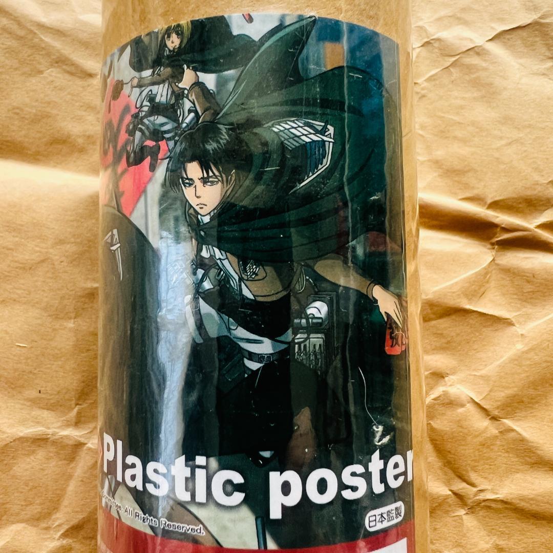 台湾 進撃の巨人展 春節 プラスチックポスター リヴァイ ミカサ エレン 諫山創