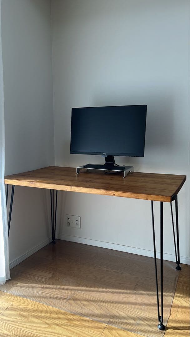 【あんみ】LOWYA無垢材ダイニングテーブル　幅120